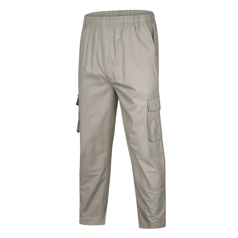Herren locker sitzende Cargo‑Hose mit elastischem Bund und Mehrfach‑Taschen Drune