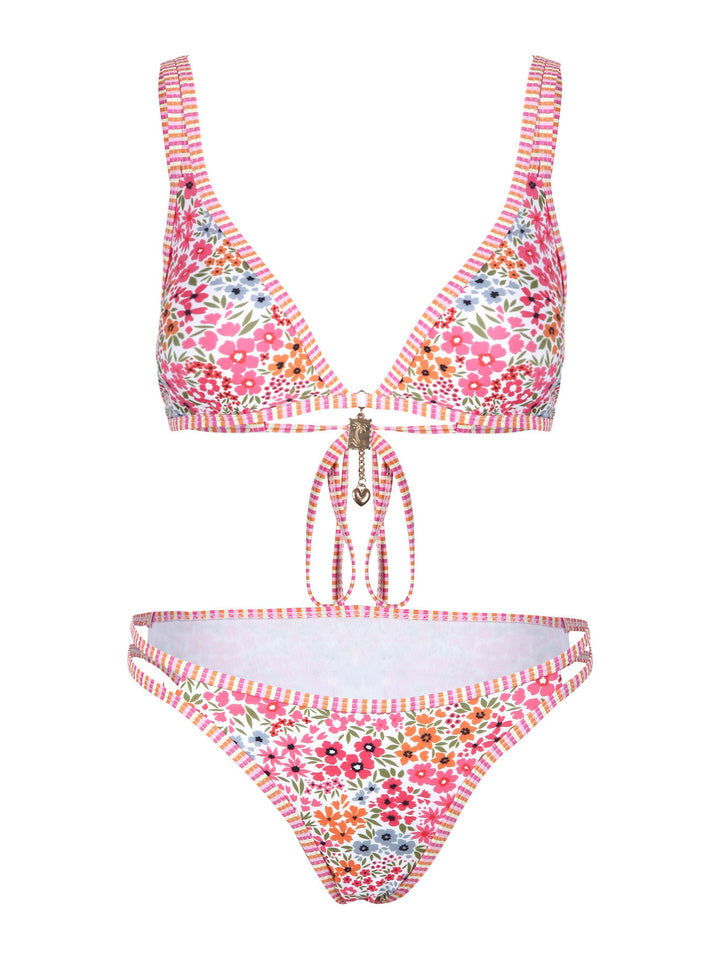 Damen Blumenmuster Bikini Drune