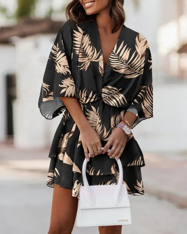Damen Sommerkleid im lässigen Chiffon-Stil Drune