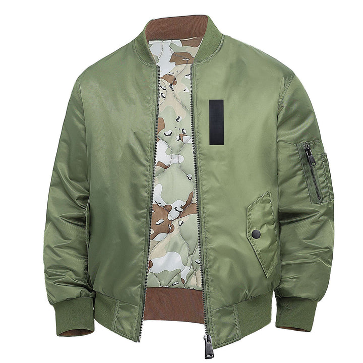 Herren  Classic Pilot Bomberjacke mit Utility-Ärmeltasche und gestepptem Futter Drune