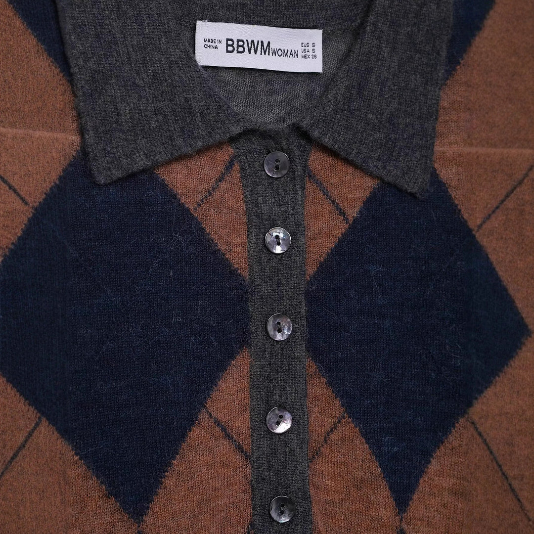 Damen Langarm-Polohemd Drune