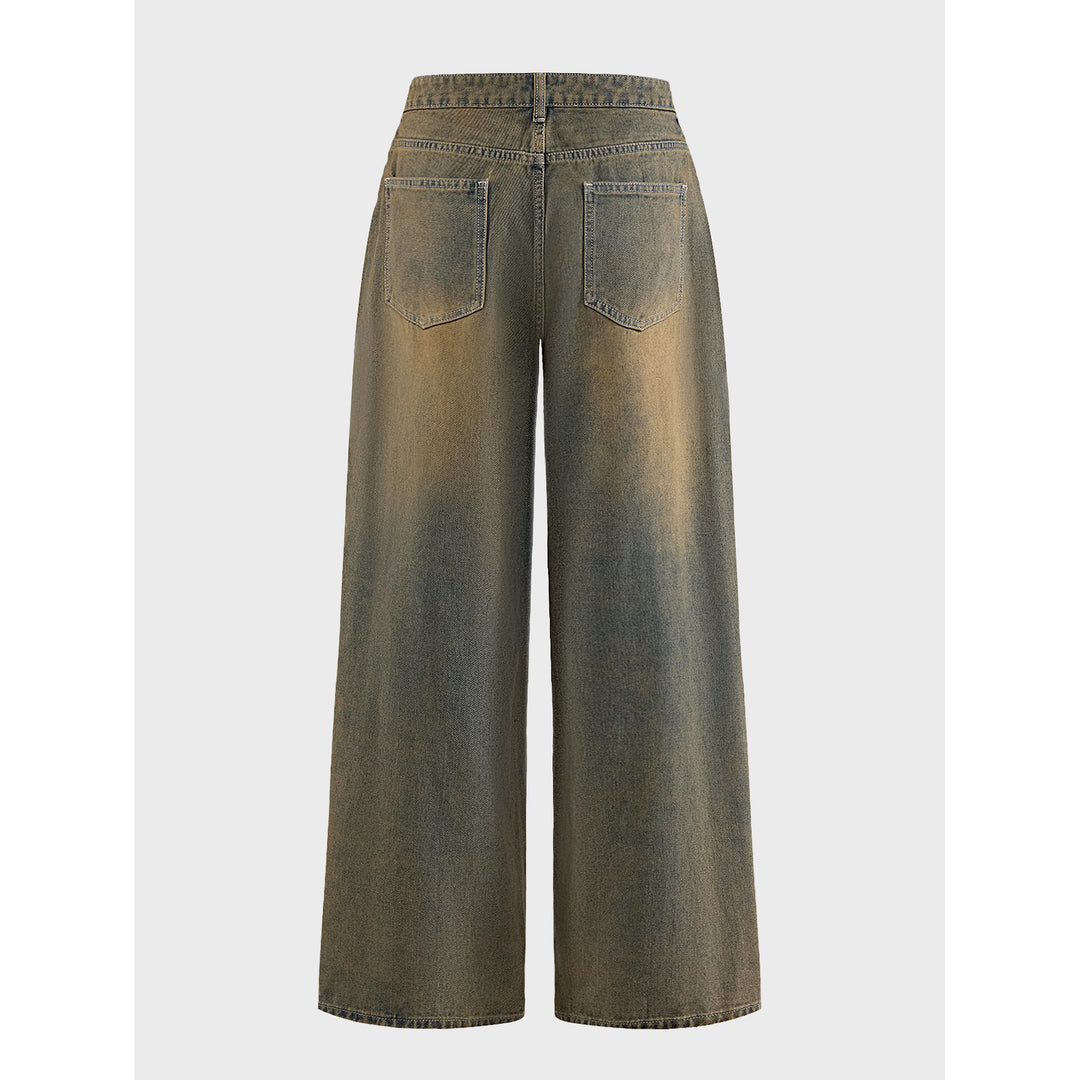 Damen Weite Jeans Drune