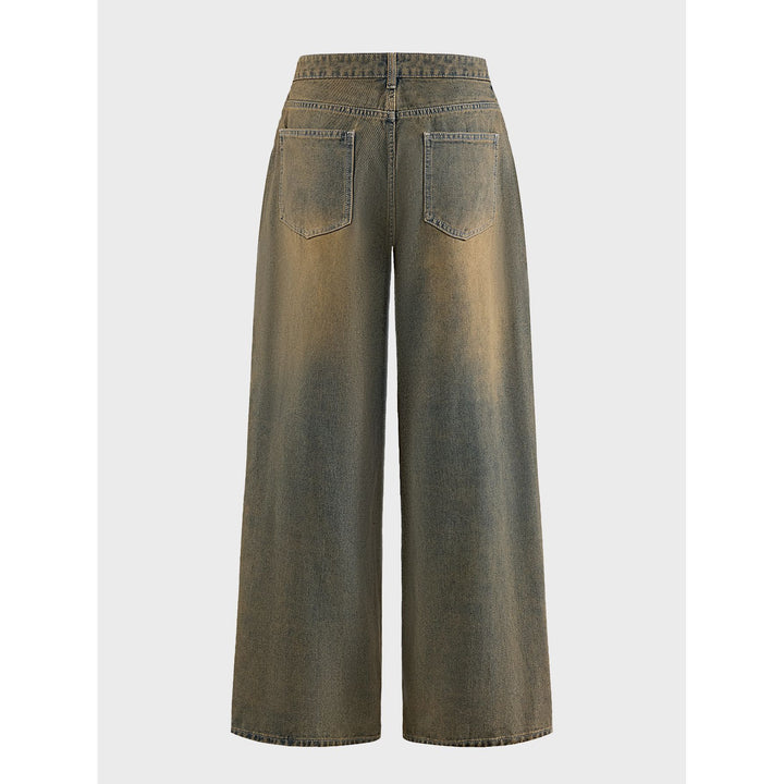 Damen Weite Jeans Drune