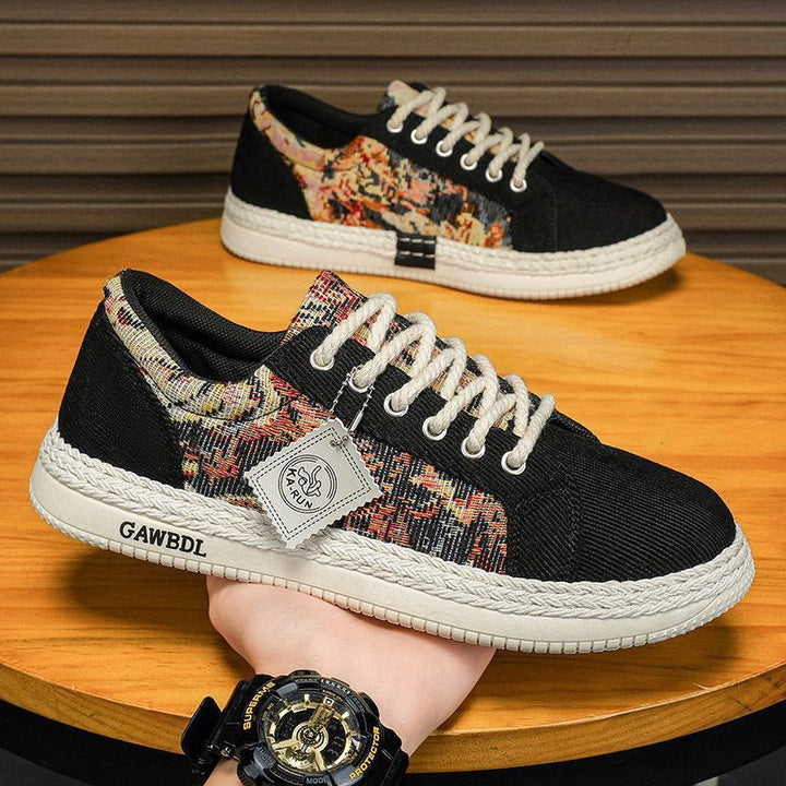 Damen modische Sneakers mit einzigartigem Textil-Mix und komfortabler Sohle Drune