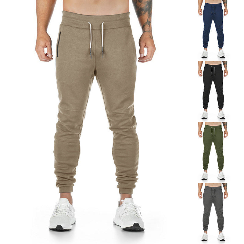 Herren nan schmal geschnittene Sport-Jogginghose mit ergonomischen Knieeinsätzen, Komfortbund und Kordelzug Drune