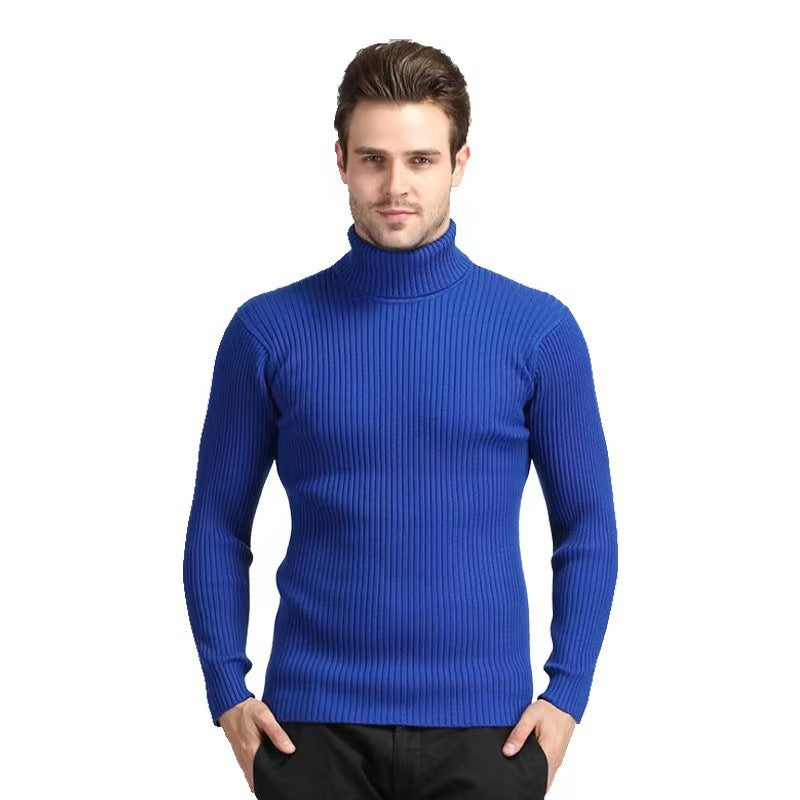 Herren Rollkragenpullover aus hochwertigem Strickmaterial mit Rippstruktur Drune