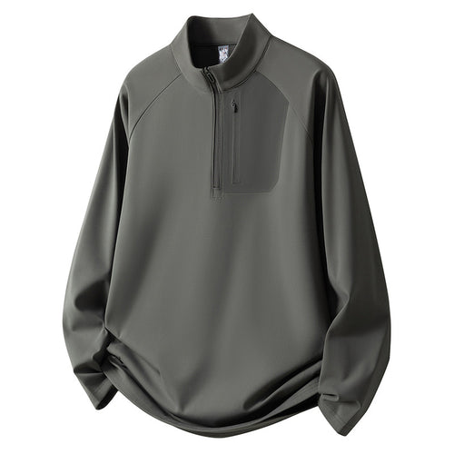 Herren Sport Fleece Pullover mit Reißverschluss Drune