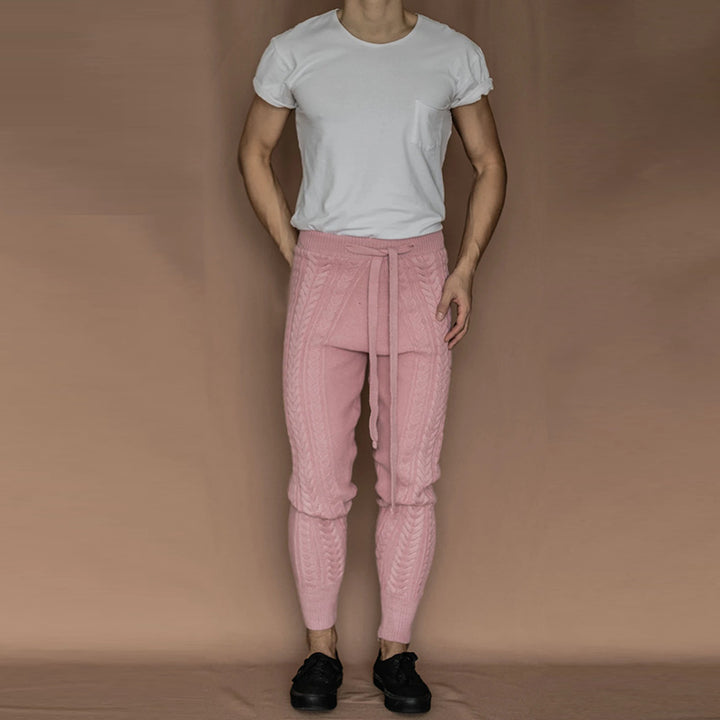 Herren Kabelstrick-Jogginghose mit Tunnelzug Drune