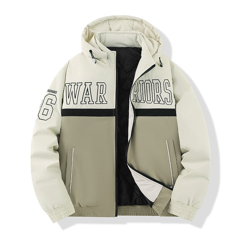 Herren Sportliche Steppjacke mit Kapuze Drune