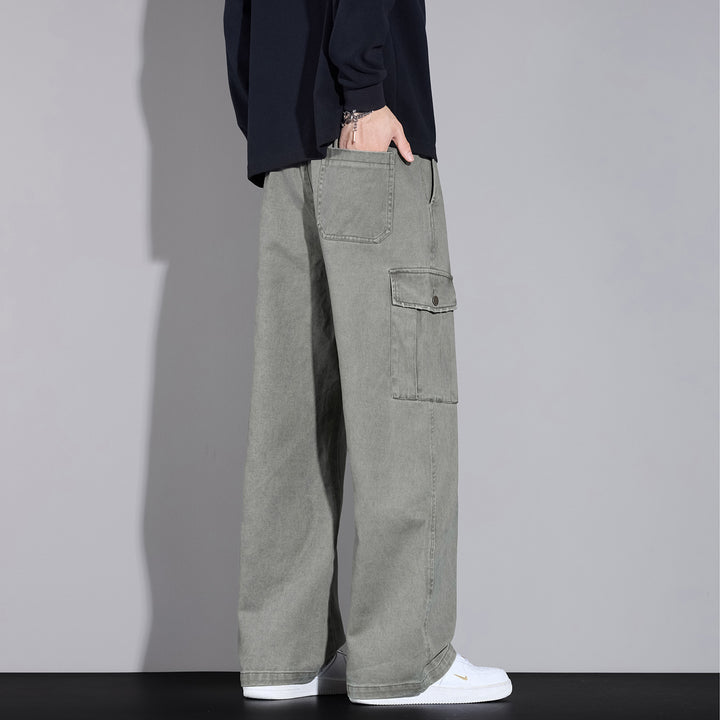 Herren Cargo-Hose im weiten Relaxed-Fit mit Tunnelzugbund und Mehrfachtaschen Drune