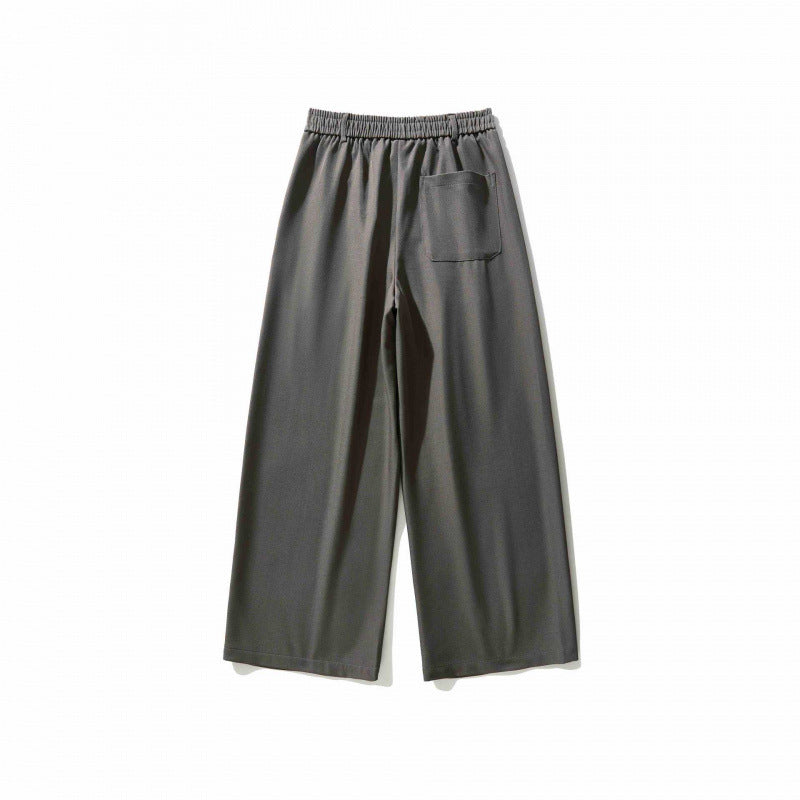 Damen Weite Culotte-Hose mit Kellerfalten, hohem Bund und dekorativem Knopfdetail Drune