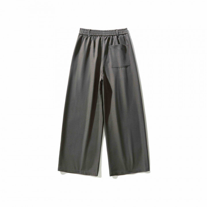 Damen Weite Culotte-Hose mit Kellerfalten, hohem Bund und dekorativem Knopfdetail Drune