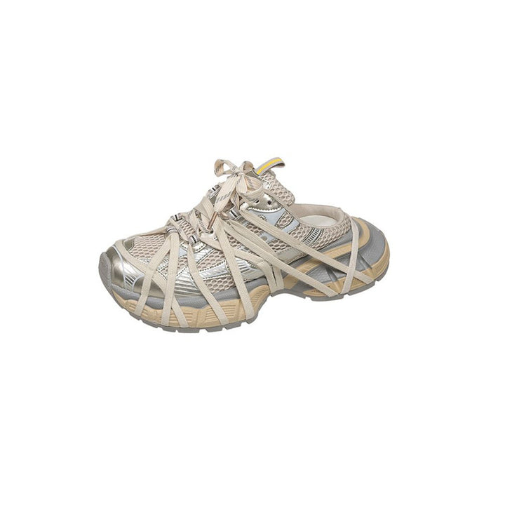 Damen Chunky-Sneaker mit mehrfachen Zier‑Riemen, atmungsaktivem Mesh und ergonomischer Plateau-Sohle Drune