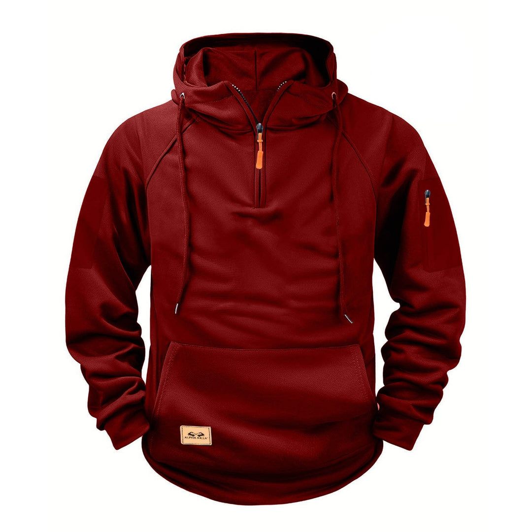 Herren sportlicher Kapuzenpullover mit praktischem Reißverschluss Drune
