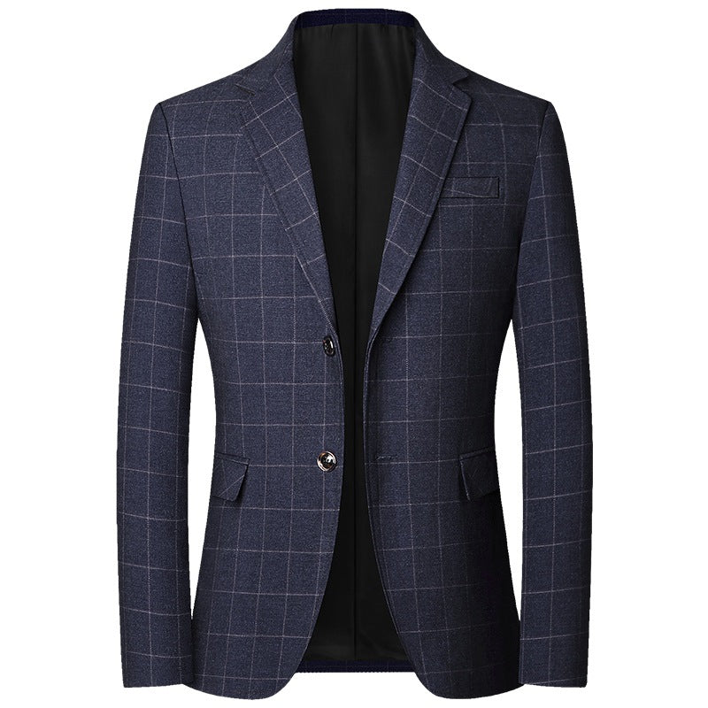 Herren Slim-Fit Sakko aus leichtem MischgewDrunee mit Struktur Drune