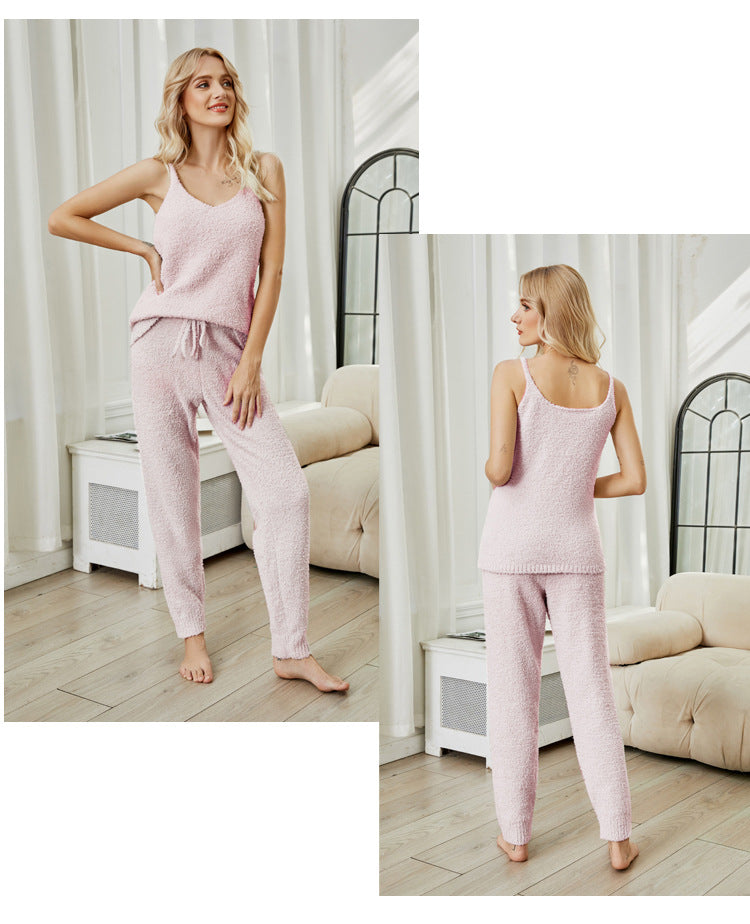 Drune | Fleece Strick-Top Pyjama-Set
