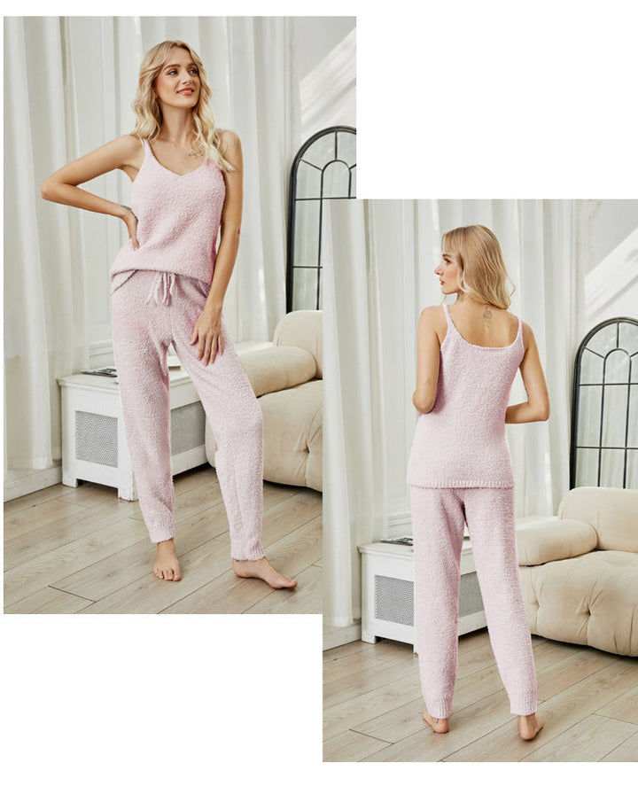 Drune | Fleece Strick-Top Pyjama-Set