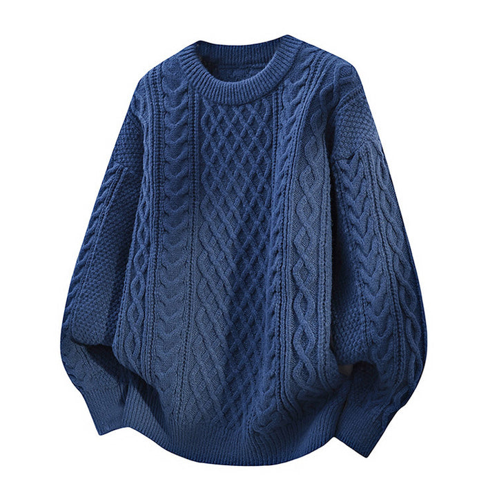 Damen Grobstrickpullover mit Zopfmuster Drune
