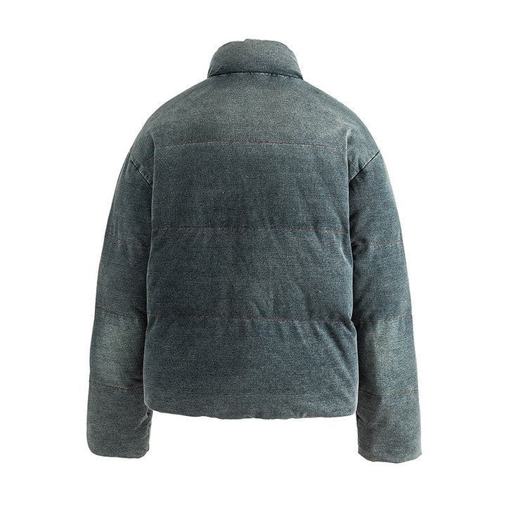 Damen Kurz geschnittene wattierte Cord‑Steppjacke im Boxy‑Cut mit Stehkragen Drune