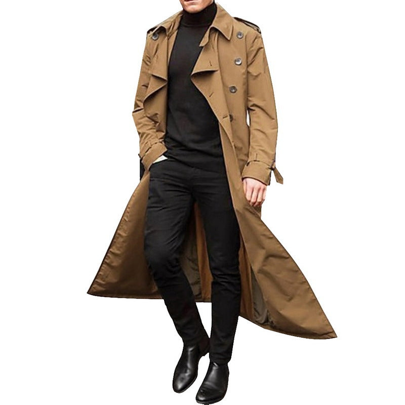 Herren klassischer Trenchcoat Drune