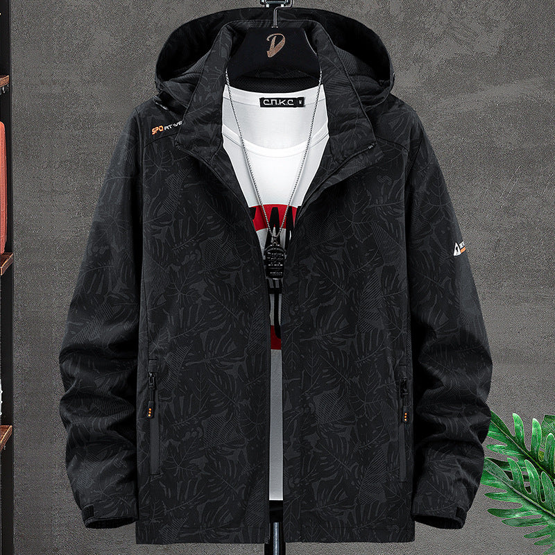 Herren Wetterfeste Allwetterjacke mit praktischem Kapuzendesign Drune