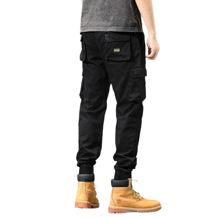 Herren Funktionale Cargo-Joggerhose mit elastischem Komfortbund, großzügigen Klapp-Utility-Taschen und gerippten Knöcheln Drune