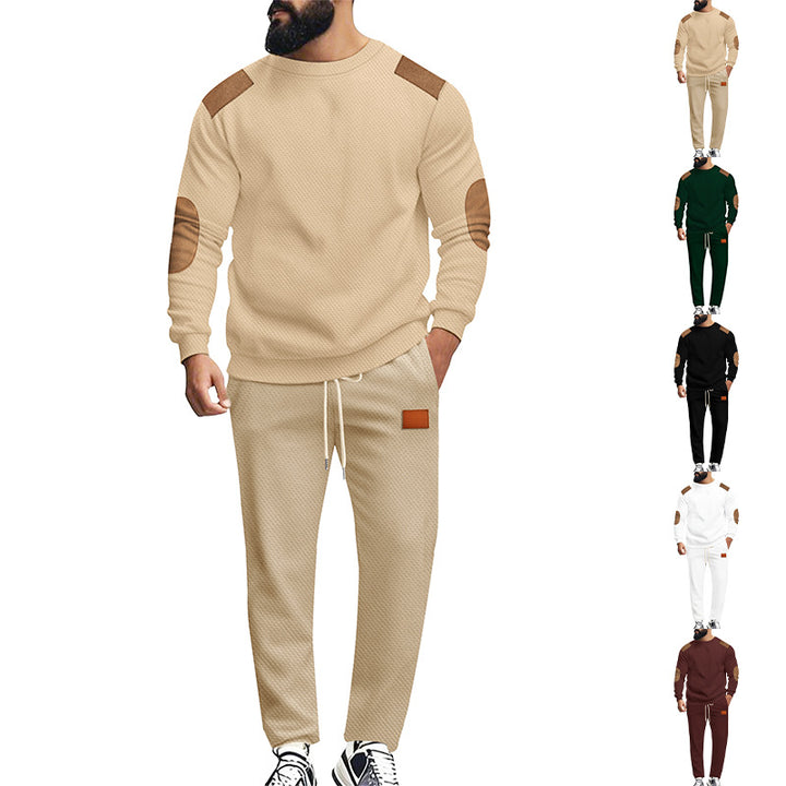 Herren modisches Sportanzug Set mit elastischem Bund und praktischen Taschen Drune