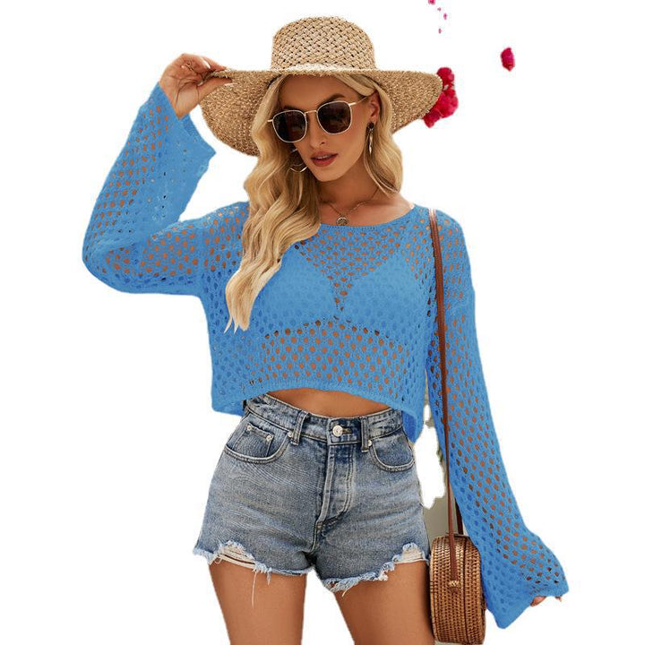 Damen luftiges Strickoberteil mit oversized Schnitt Drune
