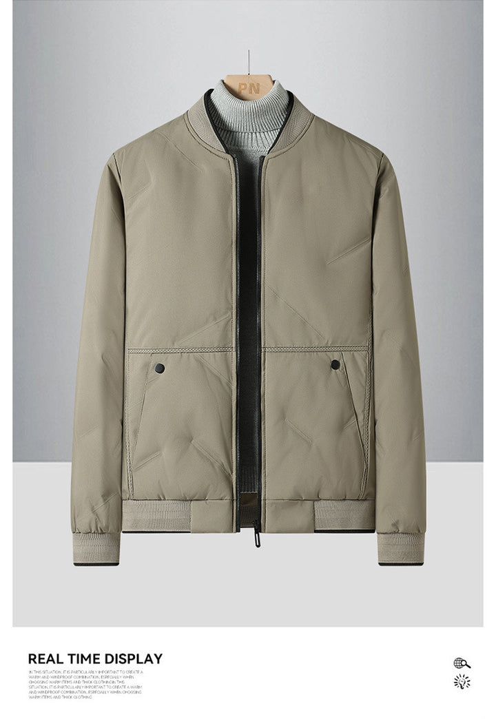Herren Leichte Übergangsjacke mit hohem Stehkragen und praktischen Taschen Drune