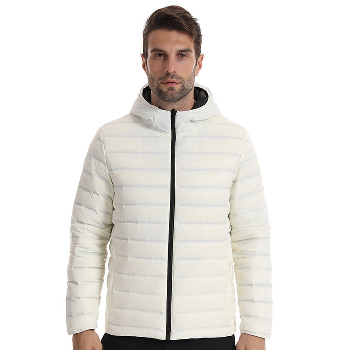 Herren Ultraleichte gesteppte Kapuzenjacke mit kompaktem Packmaß und windabweisender Oberfläche Drune