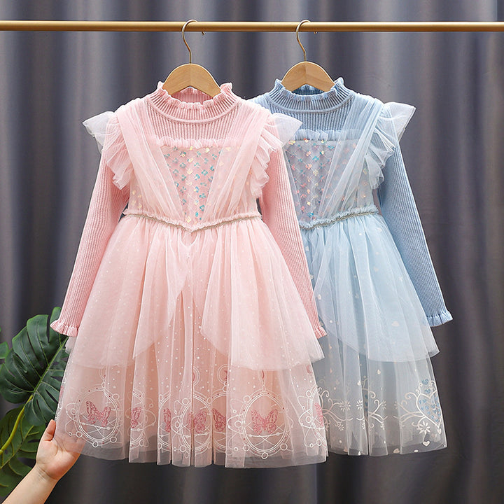 Mädchen Festliches Kleid im Prinzessinnen-Stil Drune