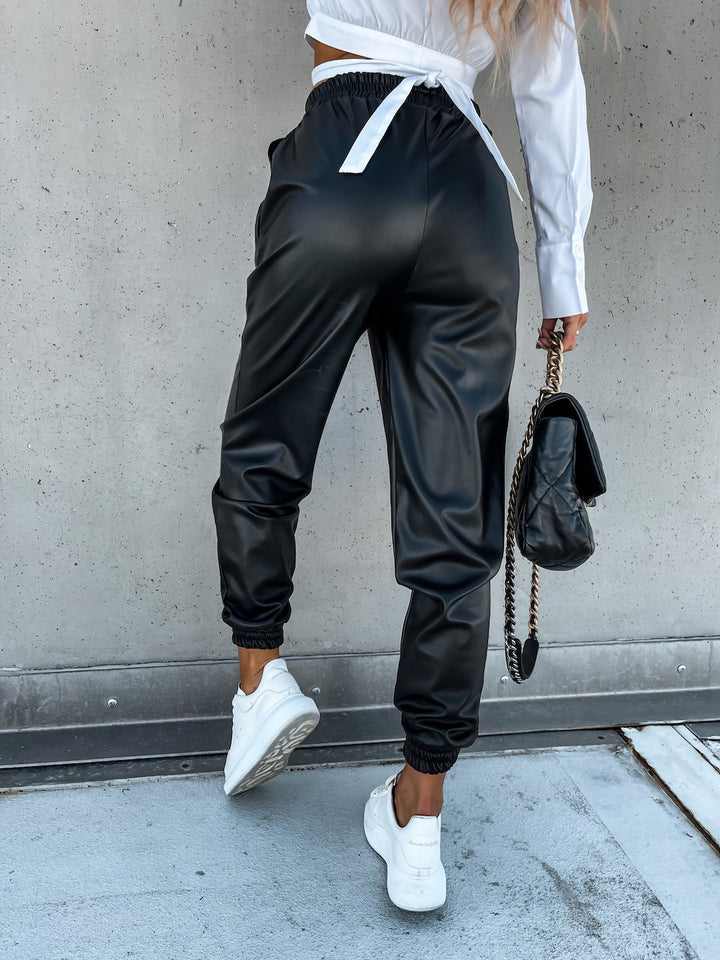 Damen Bequeme Jogginghose mit elastischem Bund und praktischen Taschen Drune
