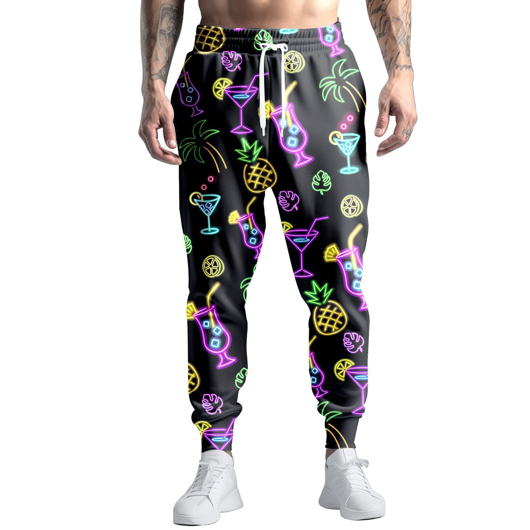Herren Sportliche Jogginghose mit kreativem Mustermix Drune