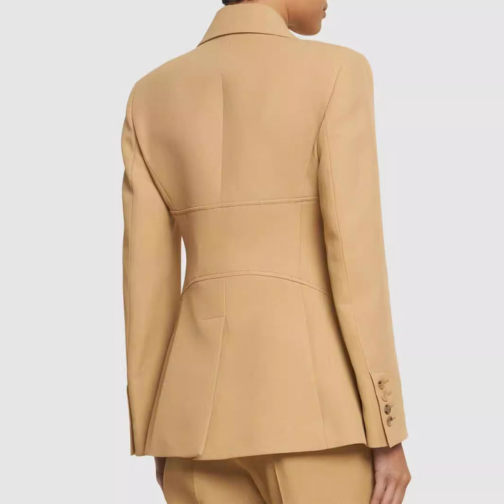 Damen Zweiteiliger Hosenanzug im Tailoring mit tailliertem Blazer und weitem Bein Drune