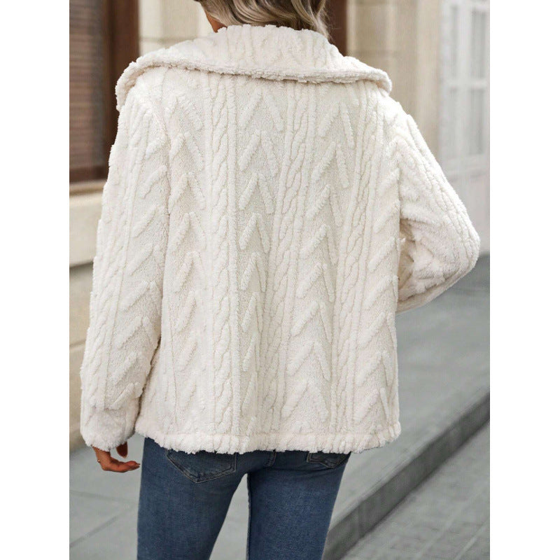 Damen kuschelige Fleecejacke Drune