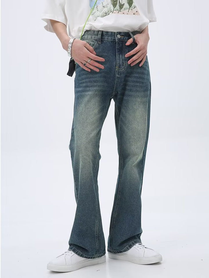 Herren Lässige Hochtaillierte Jeans Drune