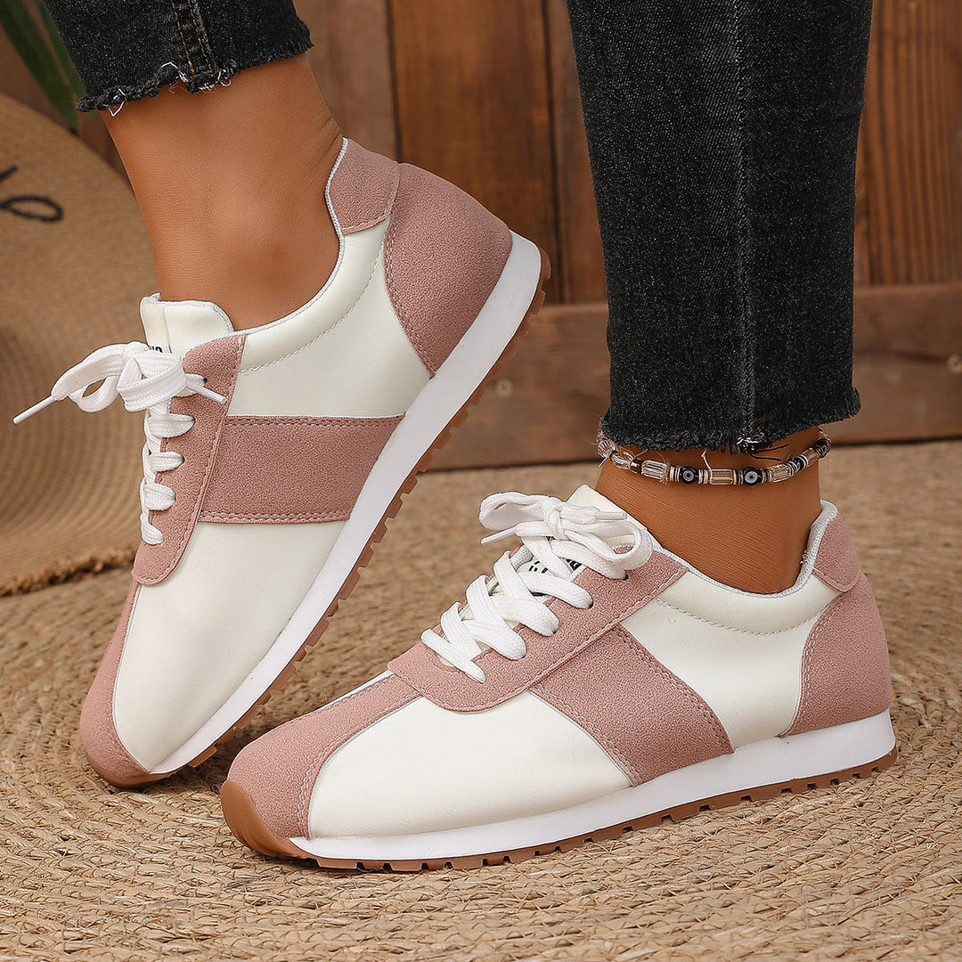 Damen Sportliche Freizeit Sneakers mit strapazierfähigem Obermaterial und rutschfester Sohle Drune