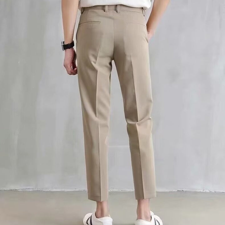 Herren Elegante Slim Fit Chino-Hose Drune