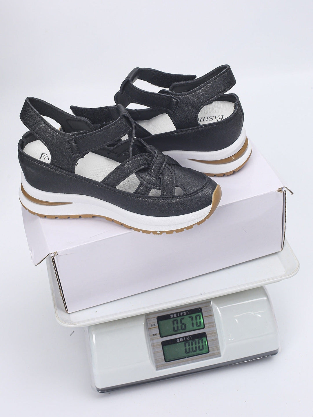 Damen Plateau-Sandalen mit verstellbarem Riemendesign und ergonomischer Dämpfung Drune