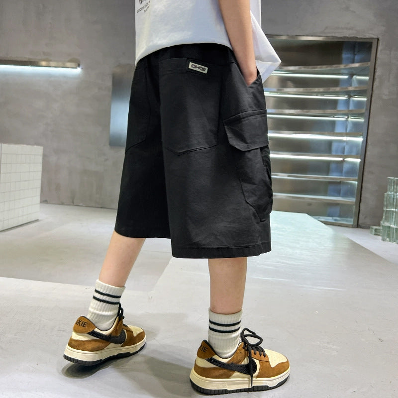 Unisex lässige Cargo-Shorts mit großen Taschen Drune