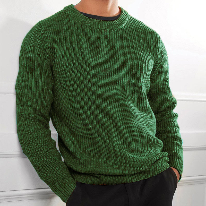 Herren Strickpullover mit strukturiertem Design und Rundhalsausschnitt Drune