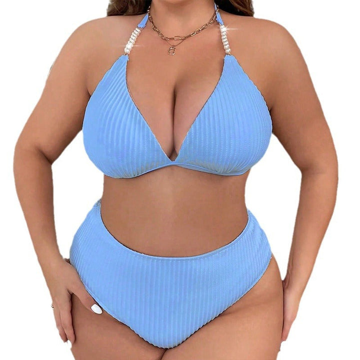 Damen Hochtailliertes Rippenset Bikini Drune