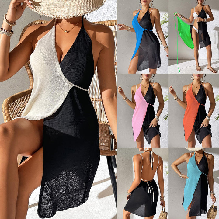 Damen transparenter Strandüberwurf mit stilvollem Design Drune