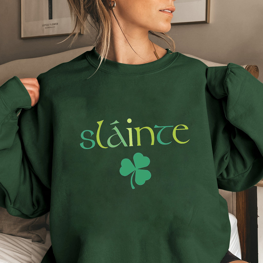 Damen Sweatshirt mit voluminösen Ärmeln und motivierendem Design Drune