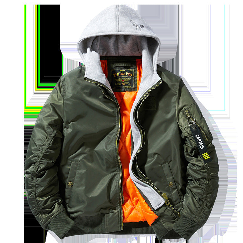 Herren Taillierte Übergangsjacke mit Kapuze Drune