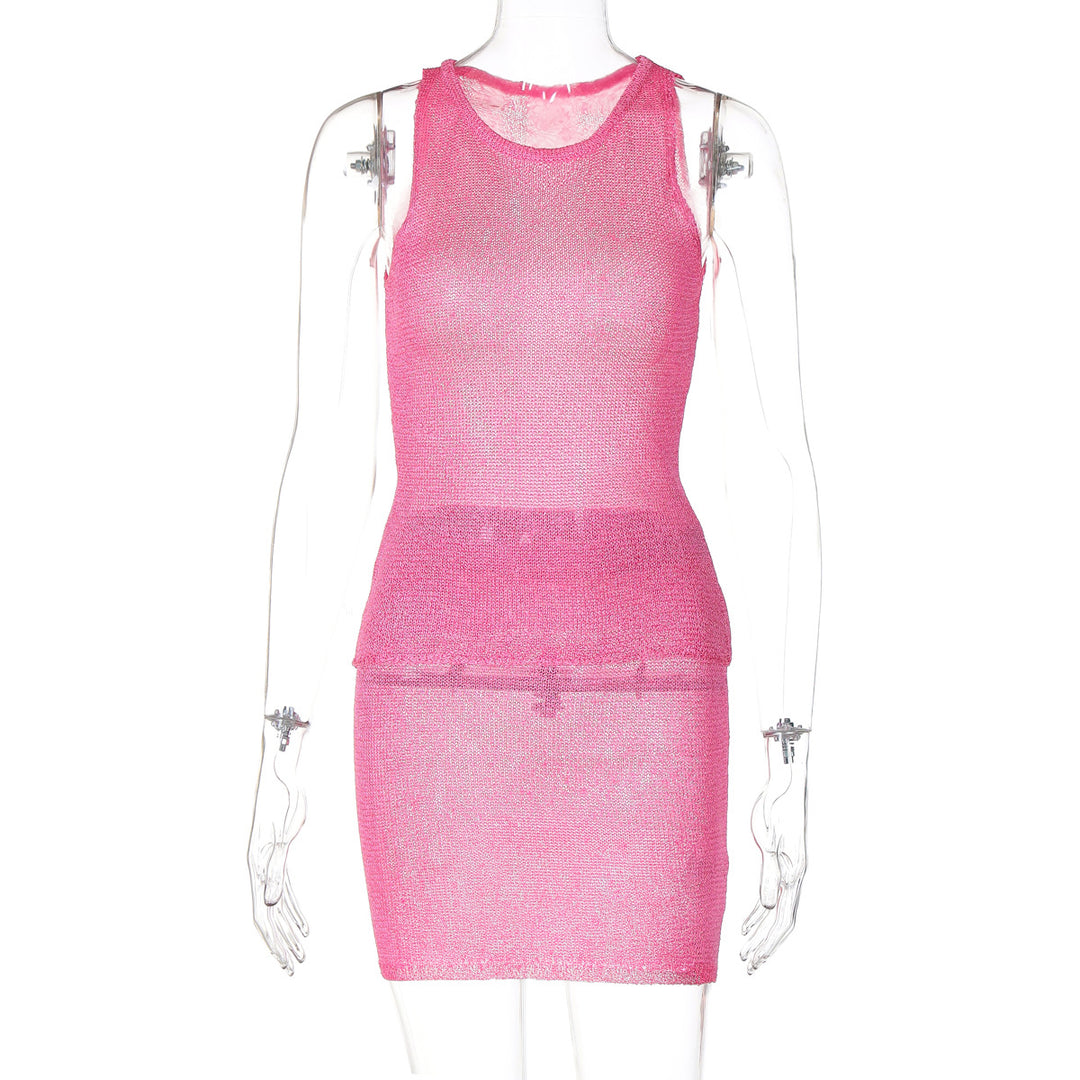 Damen Netzkleid mit figurbetonender Silhouette Drune
