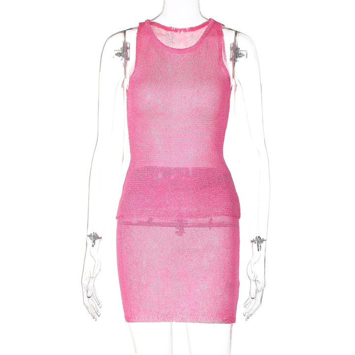 Damen Netzkleid mit figurbetonender Silhouette Drune
