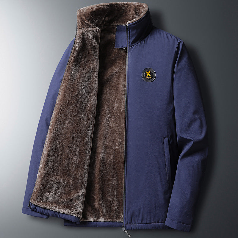 Herren Multifunktionale Steppjacke mit tiefem Kragen und weichem Innenfutter Drune