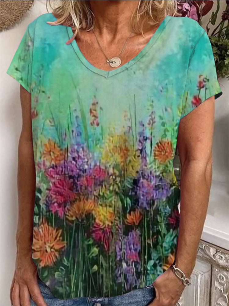 Damen Lockere Bluse mit buntem Paisleymuster Drune