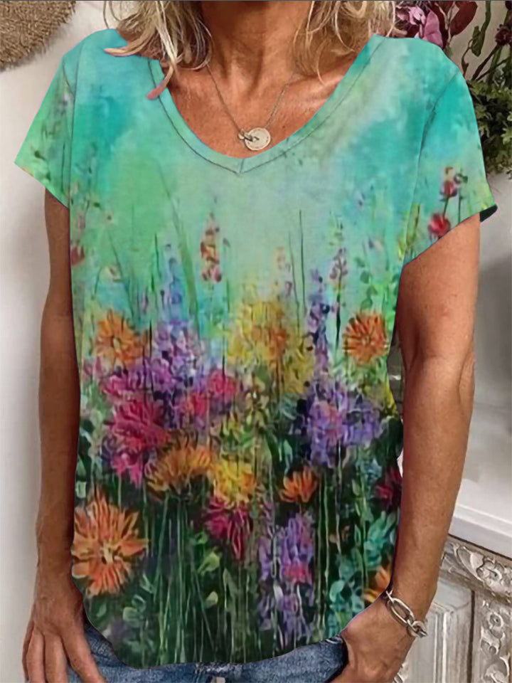Damen Lockere Bluse mit buntem Paisleymuster Drune